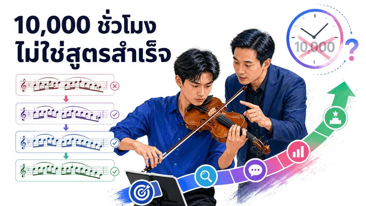 ทำไม "10,000 ชั่วโมงสู่ความเชี่ยวชาญ" ถึงไม่ใช่สูตรสำเร็จ และงานวิจัยจริงพบอะไรบ้าง